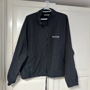 Fear of God Essentials Half Zip Track Jacket - Black